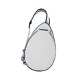 thumbnail image 1 of Bolsa de tenis, bolsa cruzada de tenis, portátil, de gran capacidad, para portar palas. Bordes azules blancos., 1 of 9