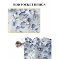 thumbnail image 7 of Blue Grey Eucalyptus Leaves Half Window Curtains 24 Inches Long, Spring Rustic Botanical Window Treatment Curtain Drapes, Short Curtains Tiers for Kitchen Over Sink, 27.5"x24", 2 Panels, 7 of 7