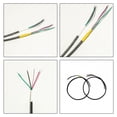 thumbnail image 4 of 2 cables de conexión para guitarras eléctricas, 45 cm (17,72 pulgadas), revestimiento de PVC versátil, cables para pastillas con reducción de ruido, r, 4 of 8