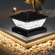 thumbnail image 3 of Luces solares de pilar Exteriores LED para jardines con estaca de madera - Panel de polisilicio 2V, marco ABS y vidrio texturizado, 14,8x14,8x9,6 cm, 3 of 5