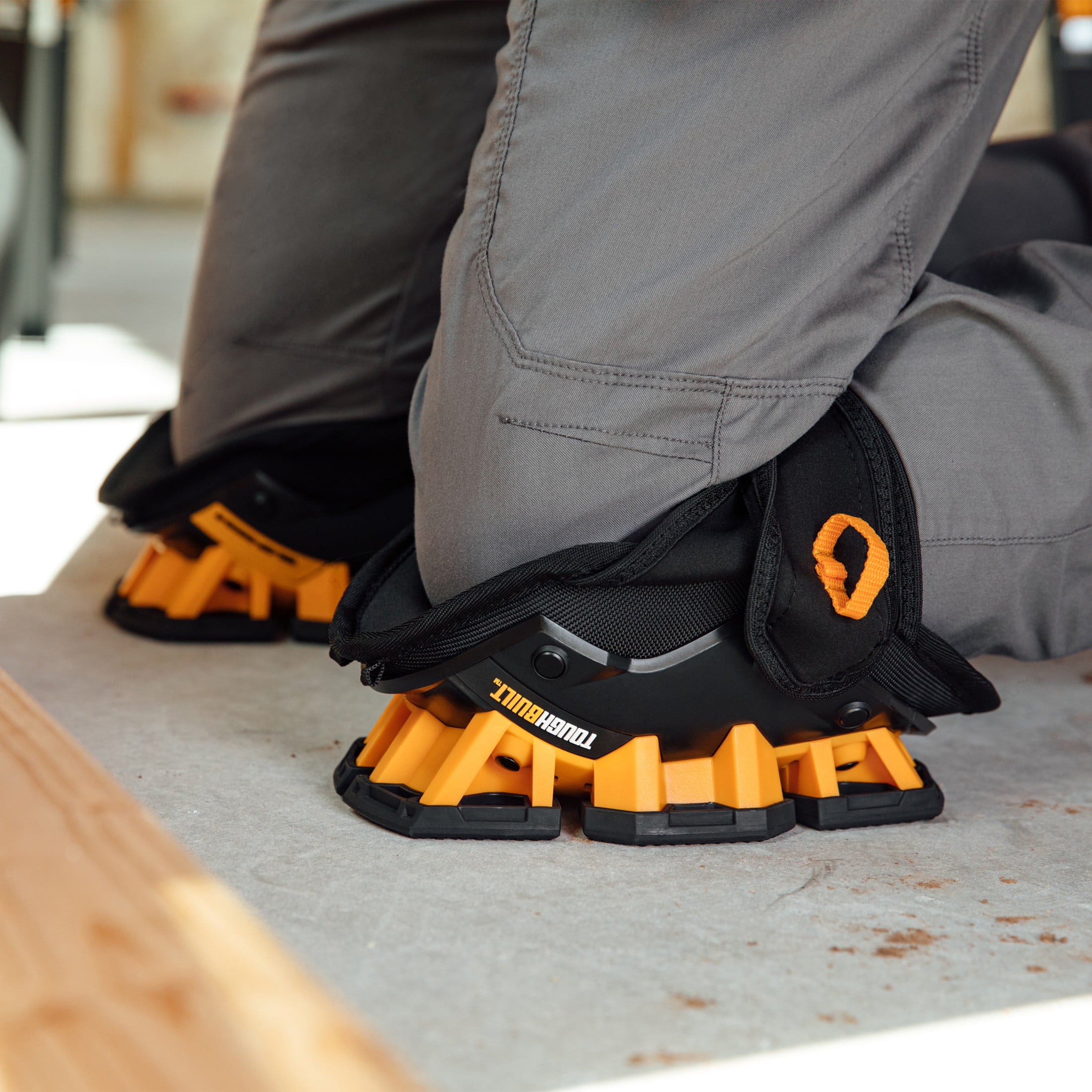 ToughBuilt - GelFit Stabilizer Knee Pads, Heavy-Duty Gel Cushioning with