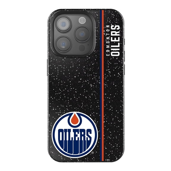 Keyscaper Black Edmonton Oilers Sidebar Bling iPhone Case