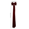 thumbnail image 3 of HmNPlay Giant 6 Ft Red Velvet Christmas Bow for Tree Topper Window Wall Mantle Decor Indoor Outdoor Oversized Xmas Decoration (1 Count), 3 of 6