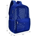 thumbnail image 6 of BKSDUEH Heavy Duty Mesh Backpack, See Through College Backpack with Padded Shoulder Straps for Swimming, Outdoor Sports, 6 of 7