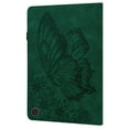thumbnail image 5 of Allytech Fire Max 11 2023 Case, Slim Fit PU Leather Butterfly Embossed Pencil Holder Multi Angle Viewing Stand Protective Shockproof Protective Case for Amazon Kindle Fire Max 11 13th Gen - Green, 5 of 10