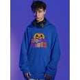 thumbnail image 2 of Spooky Vibes. Retro Pumpkin Hoodie Juniors -Image by Shutterstock,  Small, 2 of 4