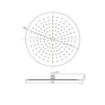 thumbnail image 5 of Moscu Round Ultra Thin Rain Shower Head, Polished chrome Stainless Steel, 5 of 5