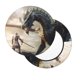 thumbnail image 2 of Balery Swordsman Cool Dragon Fundas de asiento para taburete de bar redondo de tela de terciopelo ajustables que protegen de arañazos y manchas para sillas de 14 a 17 pulgadas.-13 inch, 2 of 7
