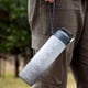 thumbnail image 3 of Botella de agua de plástico con marcador de tiempo Copa deportiva a prueba de fugas (gris) Likrtyny paseo en bicicleta, 3 of 9