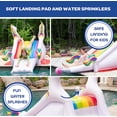 thumbnail image 2 of Giant Inflatable Unicorn Pool Slide w/Built-in Water Sprinklers for Kids- XL Size (98"x 51"x 51")- Durable, Easy to Inflate - Perfect for Summer Fun, 2 of 5