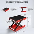 thumbnail image 2 of Garvee Motorcycle Scissor Lift Jack, 1100LBS Heavy Duty Scissor Lift for Cruisers, ATV, Dirt Bike - Wide Anti-Slip Deck, Manual Crank Handle, Compact & Portabl, 2 of 6