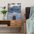 thumbnail image 5 of Sunset Ski Mountain Canvas Prints/Wall Art，Perfect for Living Room，Bedroom，Ski Lodge，Apartment，Office Decor, 5 of 8