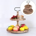 thumbnail image 3 of te Organizador de Cosméticos de Madera para , Almacenamiento para Postres, Decoración de Boda, Encimera, Comedor, Marrón claro Baoblaze bandeja de almacenamiento, 3 of 8