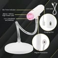 thumbnail image 3 of Gooseneck Gel Nail Lamp, 9W 360 Degree Rotatable USB Rechargeable LED Gel Nail Light, Fast Curing Manicure Dryer with 60S Timer for Home and Nail Salon DIY Use, 3 of 7