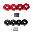 thumbnail image 2 of Ounissouiy Adaptador de cubo hexagonal de rueda de aleación de aluminio, para 1/14 MJX Hyper Go 14209 14210, cubo hexagonal de rueda de aleación Kits de construcción modelo Rojo, 2 of 6