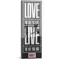 thumbnail image 1 of ARTCANVAS Love The Life You Live Motivational Canvas Art Print - Size: 48" x 16" (1.50" Deep), 1 of 9