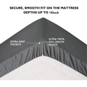 Elegant Comfort Single Fitted Sheet, Deep Pocket Solid Design, Polyester 1500 , King Sage/Green