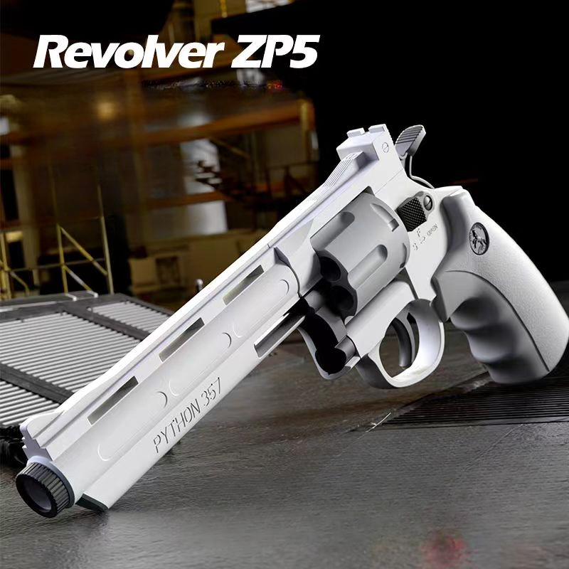 Mechanical Continuous Firing ZP5 357 Revolver Toy Gun Automatic