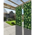 thumbnail image 3 of nqOlkjepod Outdoor Curtains for Patio Waterproof, Green Plant Outdoor Privacy Panels Grommet, Spring Leaves Retro Pastoral Botanical Blackout Outside Curtains for Porch/Cabana 54"x84", 1 Panel, 3 of 8