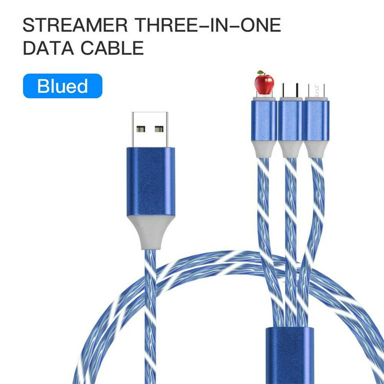 Câble USB 3 En 1 Type C Pour Samsung, Xiaomi Mi 9, Huawei, IPhone