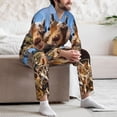 thumbnail image 7 of Sikiie Close-Up Curious Squirrel Mens Pajama Set, Soft Warm Long Sleeve Sleepwear, Cozy Button-Down Pjs for Men-X-Large, 7 of 7