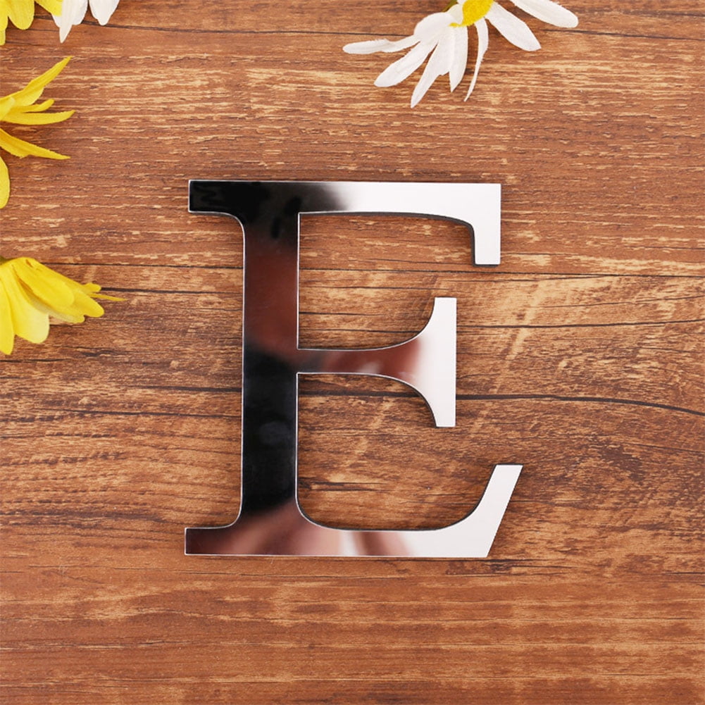 Glorystar Stylish 3d Mirror Wall Sticker Letters Diy Art Mural For Home Room Decor Acrylic Decals Walmart Com