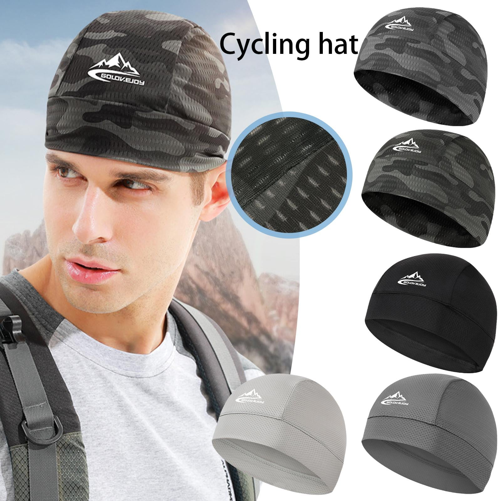 Cooling Skull Cap Quick Dry Helmet Liner Sweat Wicking Cycling Running