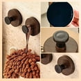 thumbnail image 5 of tzyudk 2 Pack Walnut Suction Cup Hooks for Wreath Hanging No Drill Over Door Window Glass Wood Brown, 5 of 6