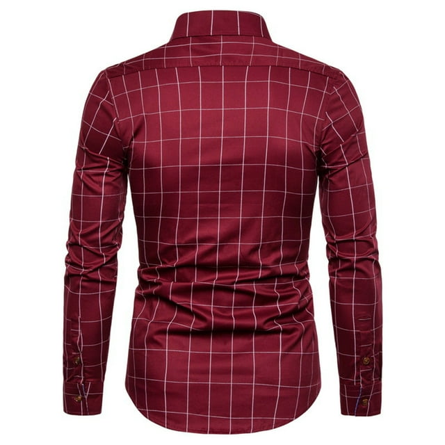 Shirts for Men,Button Up Shirt Men,Mens Oversized Casual Long Sleeved Plaid Shirt,Button Up Shirts for Men,Mens Shirts Casual