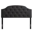 thumbnail image 1 of CorLiving Calera Diamond Button Tufted Upholstered Arched Panel Full Size Headboard, 1 of 6