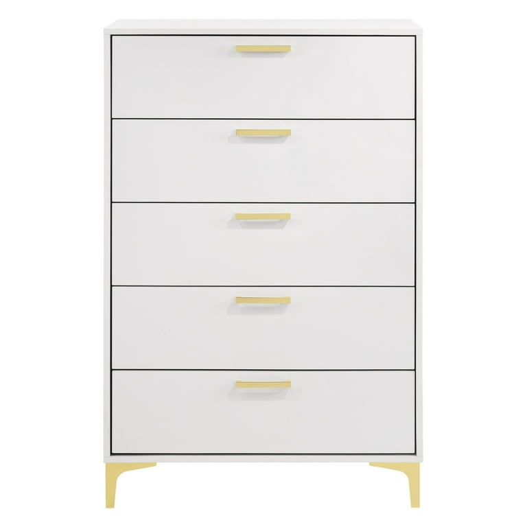 gold dresser walmart Better Home Products Velvet 6 Drawer Dresser with Gold Legs in Cream