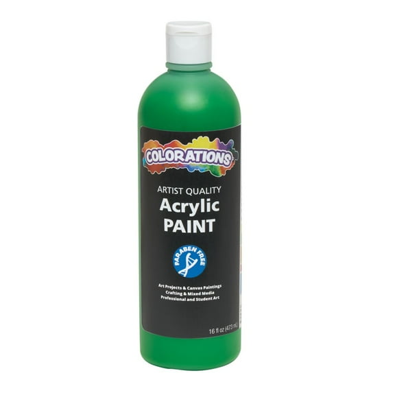 Colorations Paraben-Free Acrylic Paint - 16 oz. Green