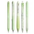 thumbnail image 2 of 5 Count Green Transparent Pastel Gel Ink Pens Set 0.5mm Fine Point Retractable Black Ink Click Candy Aesthetic Pens For Journaling Office Writing Nurse Pens, 2 of 8