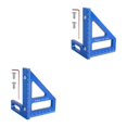thumbnail image 4 of ZheElen Triangles Règle Outil de Mesure pour Projets de Menuiserie Alliage d'Aluminium 4590° Miter Bleu 2Set, 4 of 6