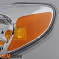 thumbnail image 5 of AKKON - For Toyota Matrix JDM Chrome Bezel OE Replacement Headlights Driver/Passenger Amber Head Lamps Pair, 5 of 6