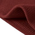 thumbnail image 2 of Xfvqtps Mens and Womens Beanie Knit Solid Color Simplicity Fashion Stretch Windproof Coldproof Warm Outdoor Fall Soft Skull Cap Wine, 2 of 4