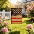 thumbnail image 6 of Vintage Garden Yard Flag, Double Sided Retro Patriotic American Flag Printed Craft, for Yard Ornament, Outdoor Lawn Decor, Holiday Courtyard Layout, 6 of 6
