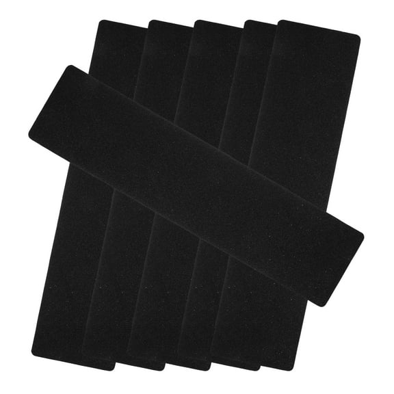 Moluckfu Anti Slip Safety Tape for Walkways Black Rubber 6Pack