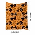 thumbnail image 3 of Halloween Blanket 39.4x27.6in Lightweight Blanket Ghost Pumpkin for Office Couch Decor by OVFUIZ, 3 of 8