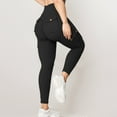 thumbnail image 4 of Under $10 PEONAVET Workout Cargo Leggings with Pockets for Women Hidden Scrunch Butt Lifting High Waisted Tummy and Control Leggings Compression Running GYoga Pants with Pockets, 4 of 9