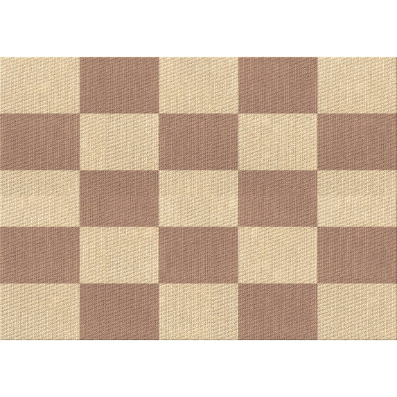Ahgly Company Indoor Rectangle Patterned Copper Red Pink Area Rugs, 6' x 9'