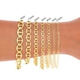 thumbnail image 6 of Nuragold 10K Real Yellow Gold Solid Mariner Chain Anchor Link Bracelet 7"-9" (2.5mm-9mm) Italian Jewelry for Men & Women, 6 of 18