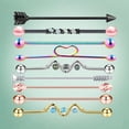 thumbnail image 4 of Pendientes de cartílago Lt oreja hélice Bar cuerpo acero inoxidable, 4 of 8