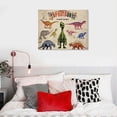 thumbnail image 4 of COMIO Dinosaur Wall Art Cute Dinosaur Pictures Wall Decor for Boy Room Colorful Dino Canvas Painting Prints Boy Nursery Art Framed Artwork for Kids Bedroom Living Room Bathroom 20x16in, 4 of 4