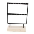 thumbnail image 2 of Estante de hierro para pendientes, estante para joyería, soporte para collar, pendientes, organizador Pequeño negro Cola Rack de joyería de pendiente de hierro, 2 of 7