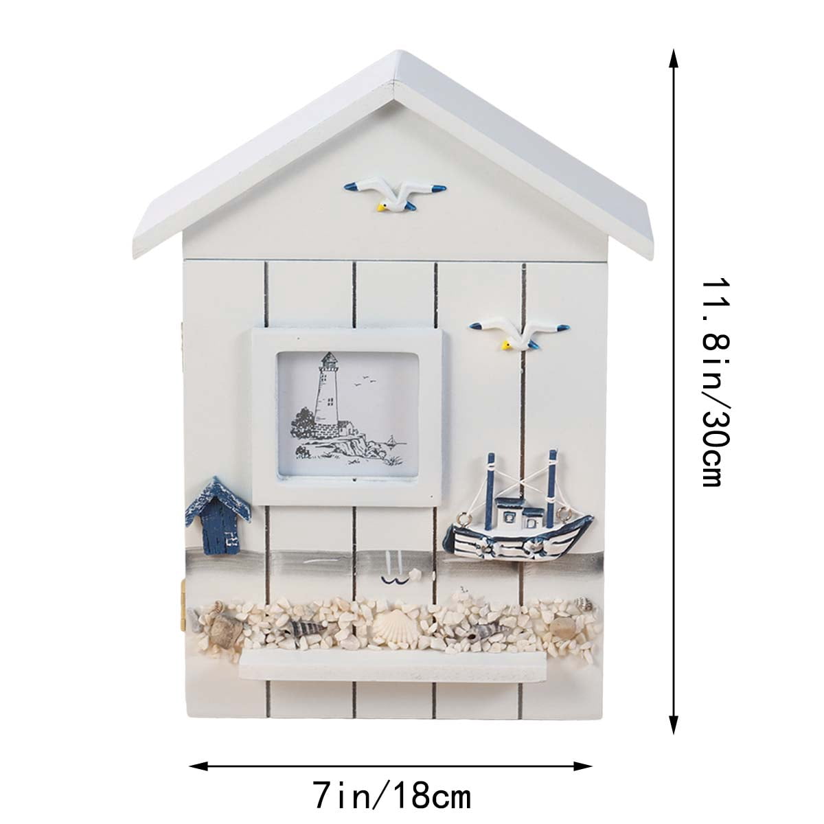 Raindrops Decorative Wall-Mounted Key Cabinet Box Organizer for Home Entryway Storage and Room Decoration