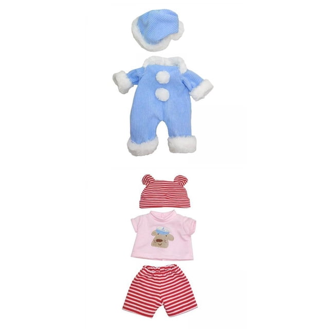 2-4 s de Los Trajes de Ropa de Muñeca Del Bebé para s Muñecas Del Bebé de 30cm 2 Establecer Sunnimix Trajes De Muñeca BJD