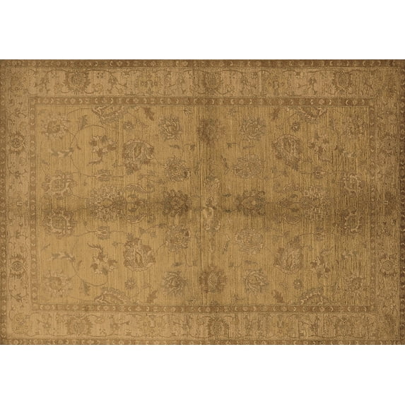 Ahgly Company Indoor Rectangle Oriental Brown Industrial Area Rugs, 5' x 8'
