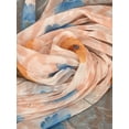 thumbnail image 2 of Crush Floral Print Chiffon, 54" Wide, Sells by the Yard from Sal Tex Fabrics, Peach, 2 of 3