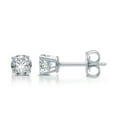 thumbnail image 5 of Brilliance Fine Jewelry 1/2 CTTW Diamond 10k White Gold Solitaire Studs (H-I, I2) IGI Certified, 5 of 7